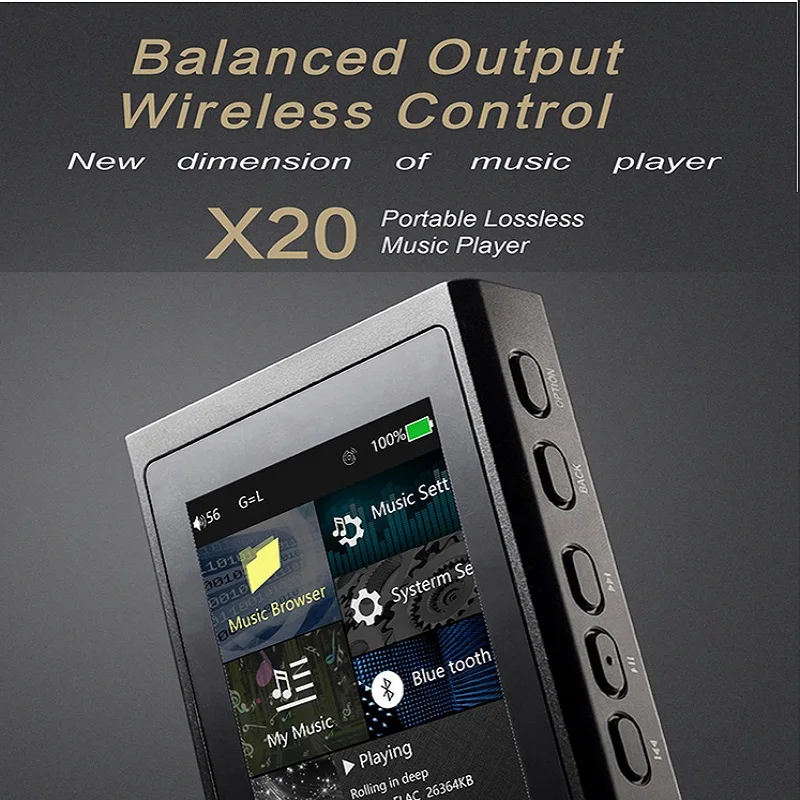 Портативный Hi Fi плеер XDuoo X20 без потерь Mp3 DSD256 Hiby Link цифровой поворотный стол ЦАП