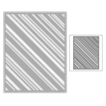 

2020 New Hot Rectangle Stripe Mould Cutout Background Metal Cutting Dies and For Die Scrapbooking Foil Cut Crafts No Stamps