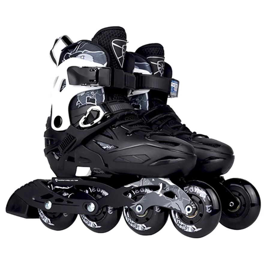 Original Flying Eagle S5S Junior Slalom Inline Skates Child Size Adjustable Roller Skating Shoes Kids Free Skating