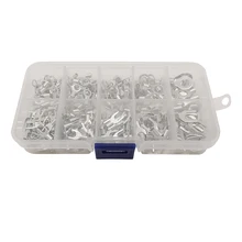 320Pcs/set Terminal Connector Crimping Tool Cold Pressed Terminal U-shaped O-shaped Copper Nose Wiring Fork Set Cable Connector