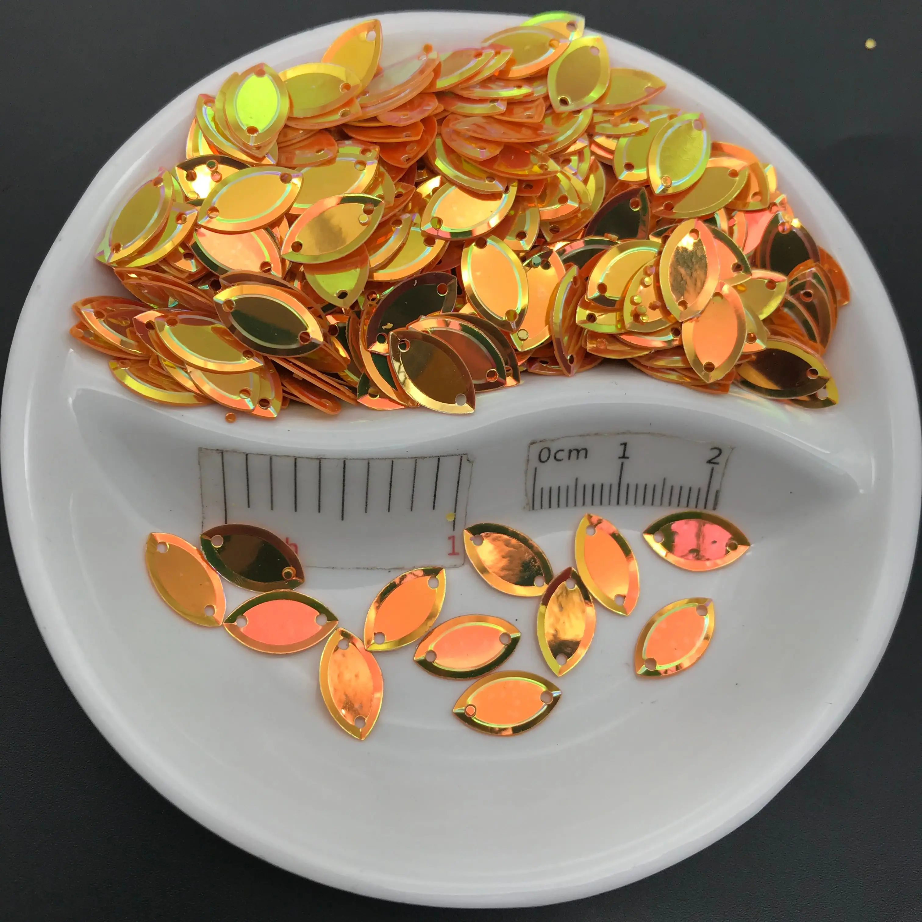 7*12/ 6*13/ 5*9mm Oval Horse Eyes Shape Loose Sequins Paillettes Sewing Wedding Craft Women Kids DIY Garment Accessory