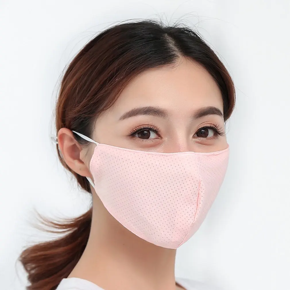 

Summer Thin Sunscreen Ice Silk Mouth Mask Breathable and Washable Health and Beauty Sunscreen Face Mask Personal Care Products