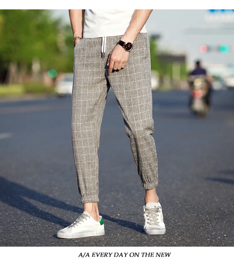 Стиль Модные мужские осенние удобные повседневные штаны/мужские высококачественные штаны Гарун с эластичной талией Размер S-5XL