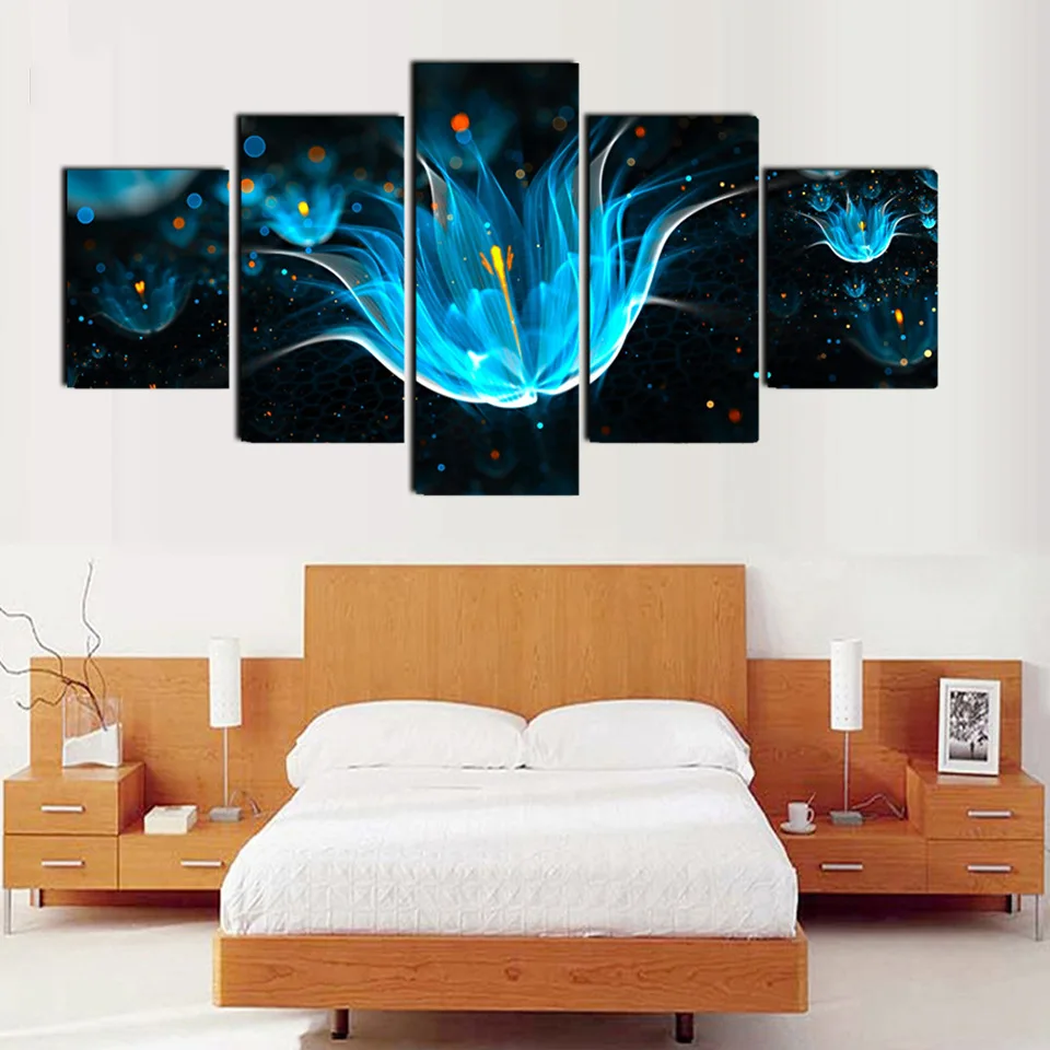 Full Square/Round Drill 5D DIY diamond painting 5pc beautiful flower Pictures mosaic Diamond Embroidery Wall Arts J1765 | Дом и сад