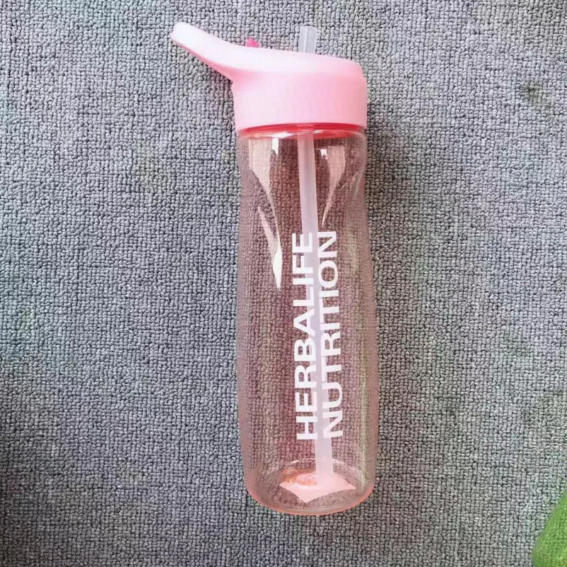 Herbalife питание 24Fit 700 мл с ручной соломенной крышкой Спортивная Удобная бутылка - Цвет: Pink