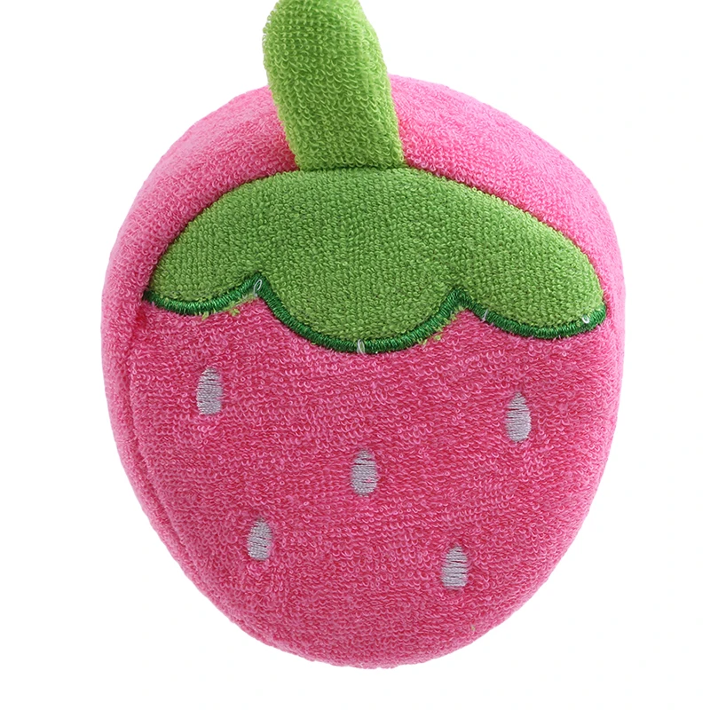 Strawberry Креативный фруктовый детский ватный шарик для ванны, детский ватный шарик для ванны, детский хлопковый шарик для ванны с героями мультфильмов, забота о ребенке, предметы первой необходимости - Цвет: Strawberry