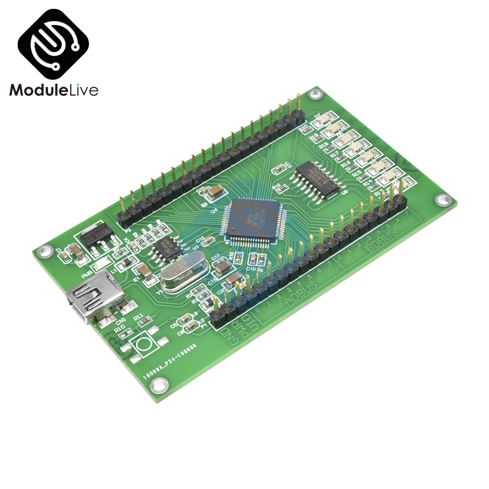 FT2232HL обучающая плата FT2232H мини FT4232H UM232H макетная плата модуль USB к SPI двойной последовательный порт инструменты