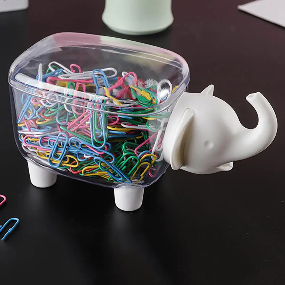  Cartoon Elephant Sheep Storage Box Toothpick Box Dustproof For Jewelry Cosmetics Brush Office Remot