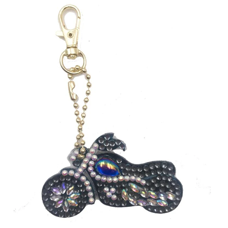MD Diamond keychain Рождественский брелок для ключей в виде животных, сделай сам, с бриллиантами, специальная форма, полностью алмазная живопись, брелки, вышивка крестиком, женская сумка, брелок для ключей - Цвет: MD Diamond keychain
