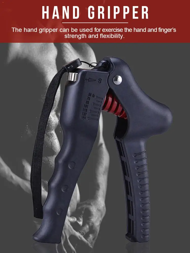 Hand Grip Strengthener Adjustable Hand Gripper Finger Stretcher Fitness Equipment for Injury Recovery and Muscle Builder