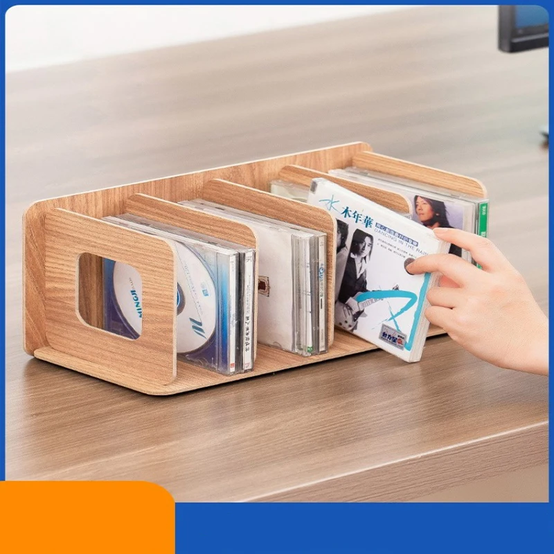 Office record vinyl disc storage box large capacity disc rack DVD video game nostalgic living room