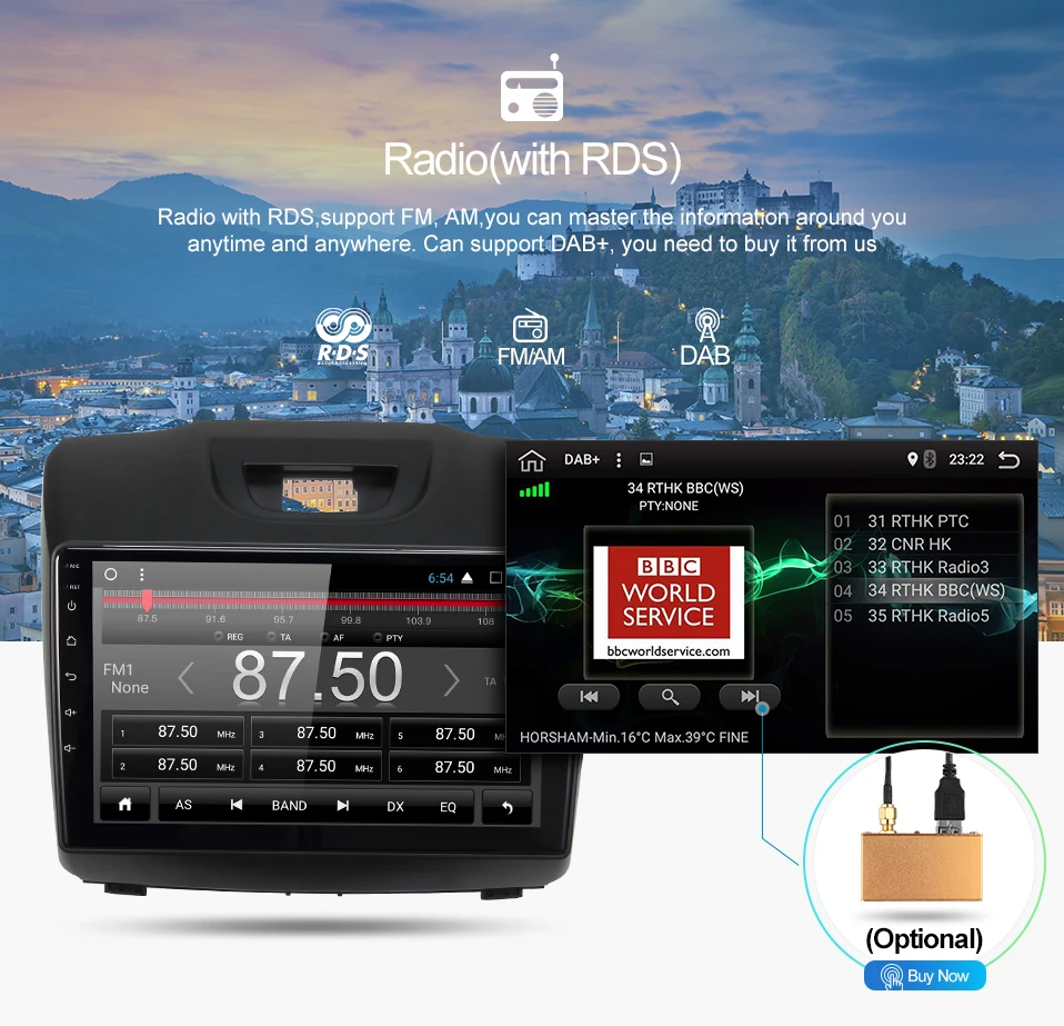 Cheap uniway android 8.1 car dvd for Chevrolet S10 ISUZU D-MAX 2015-2018 car radio gps navigation  with steering wheel Navigation GPS 13