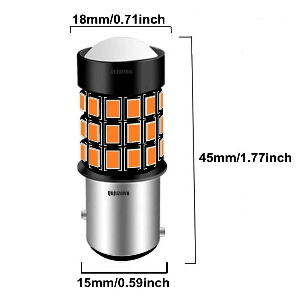 2 шт. Новинка 1157 P21/5 Вт BAY15D супер яркий 1500LM светодиодный Автомобильный задний тормоз сигнальная Поворотная лампа авто дневной ходовой светильник задние противотуманные фары