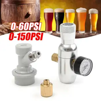 

Homebrew Kegging 150/60PSI Pressure Reducing Valve Ball Lock Mini Regulated CO2 Charger Home Brewing Beer Drink Tool Accessories