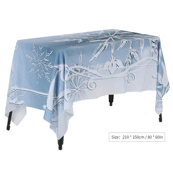 

Anself Christmas Tablecloth Rectangle Christmas Dinner Tablecloth Printed Coffee Table Cover Christmas Decoartions Table Cloth
