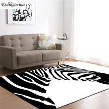Абсорбирующий коврик для ванной, черный, белый, Зебра, альфомбра, Para La Sala