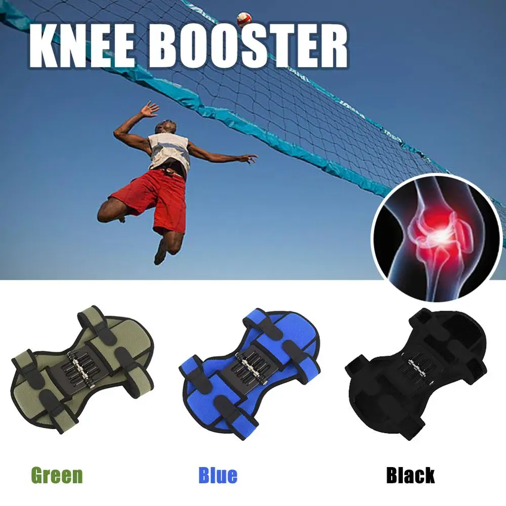 Knee Joint Support Knee Pad Breathable Non-slip Lift Pain Relief Power Spring Force Stabilizer Knee Brace For Outdoor Sport
