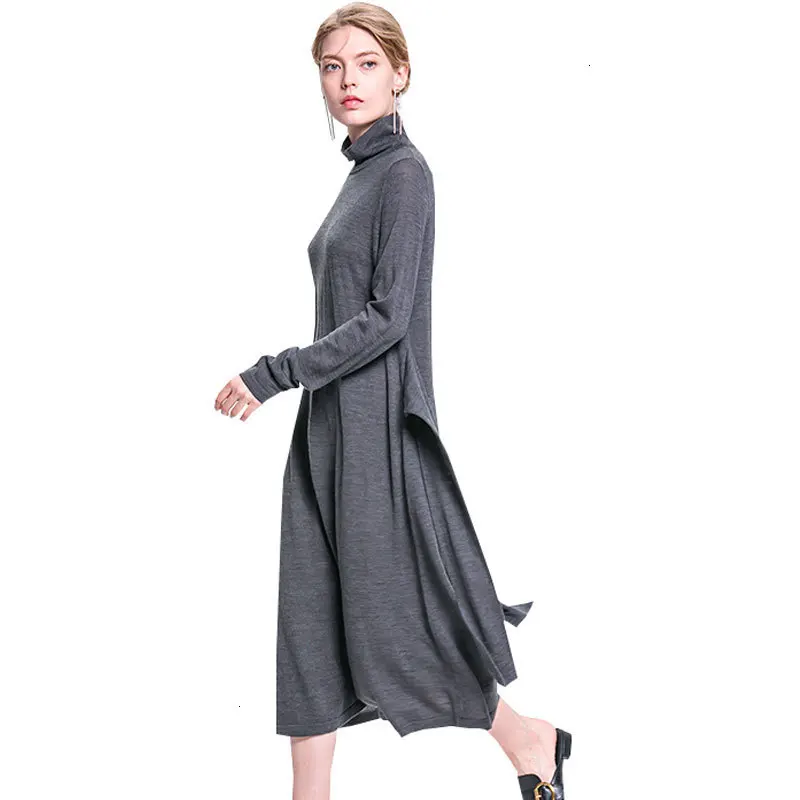

Coltrui Wol Herfst Winter Vrouwen Jurk Fashion Casual Plus size Dames Gebreide Bandage Jurken Top kwaliteit Vestidos Z537