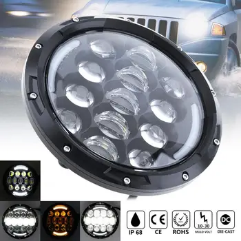 

7 Inch Round 105W Car LED Headlight Headlamp Turn Signal DRL Head Light for Jeep Wrangler Jk Tj Off road Vehicle