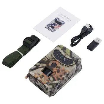 

Hunting Trail Camera 12MP 1080P Camouflage Camera On For Outdoor Hunting Wildlife Detector Waterproof 110° Angle Surveillance