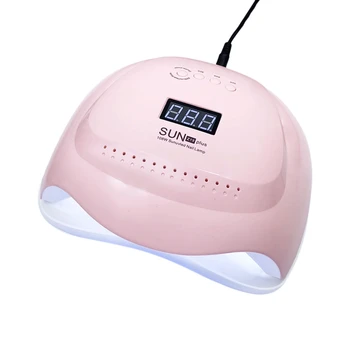

Nail Lamp 108W ligent Induction Nail Phototherapy Machine Quick Dry Nail Dryer SUNZ19Plus (Pink) EU Plug