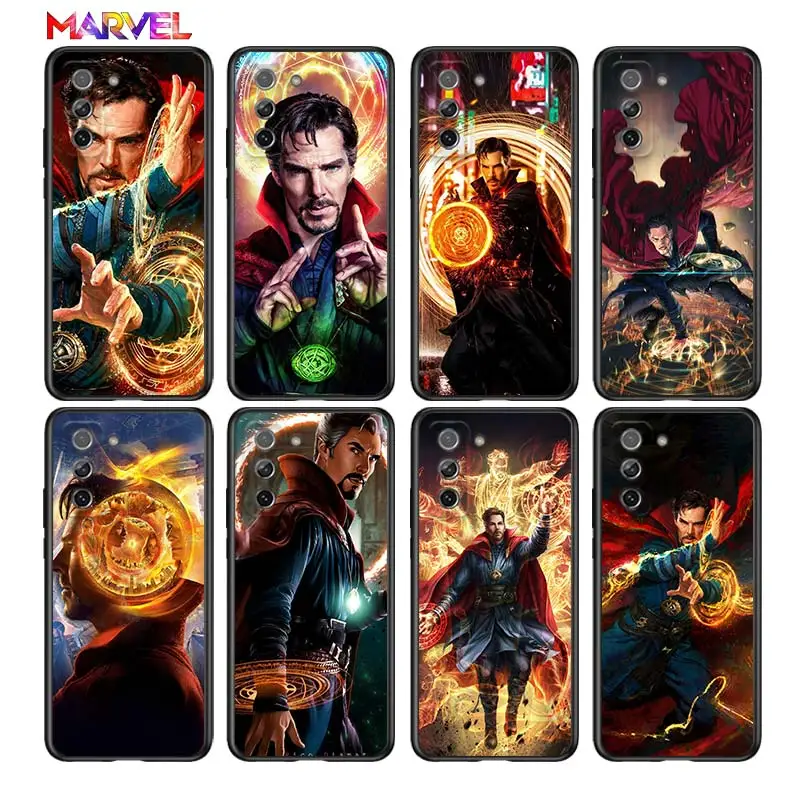 Мягкий черный чехол с доктором странным героем Marvel для Samsung Galaxy S21 Ultra Plus Note 20 10 9 8 S10