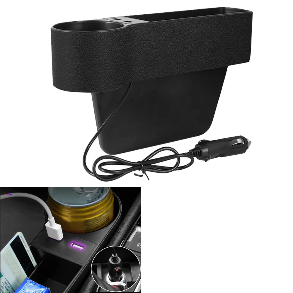 

Car Seat Gap Catcher Organizer Crevice Storage Box for BMW E60 E61 E63 E81 E90 X5 E46 F30 M3 M4 X5 for Mazda 3 6 5 CX 5 CX7 RX8