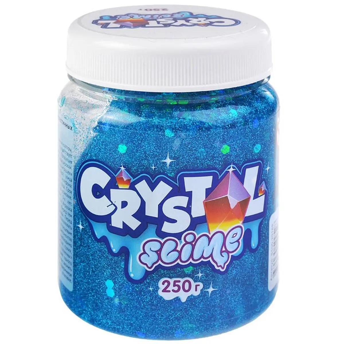 Игрушка Crystal slime голубой 250г | Игрушки и хобби