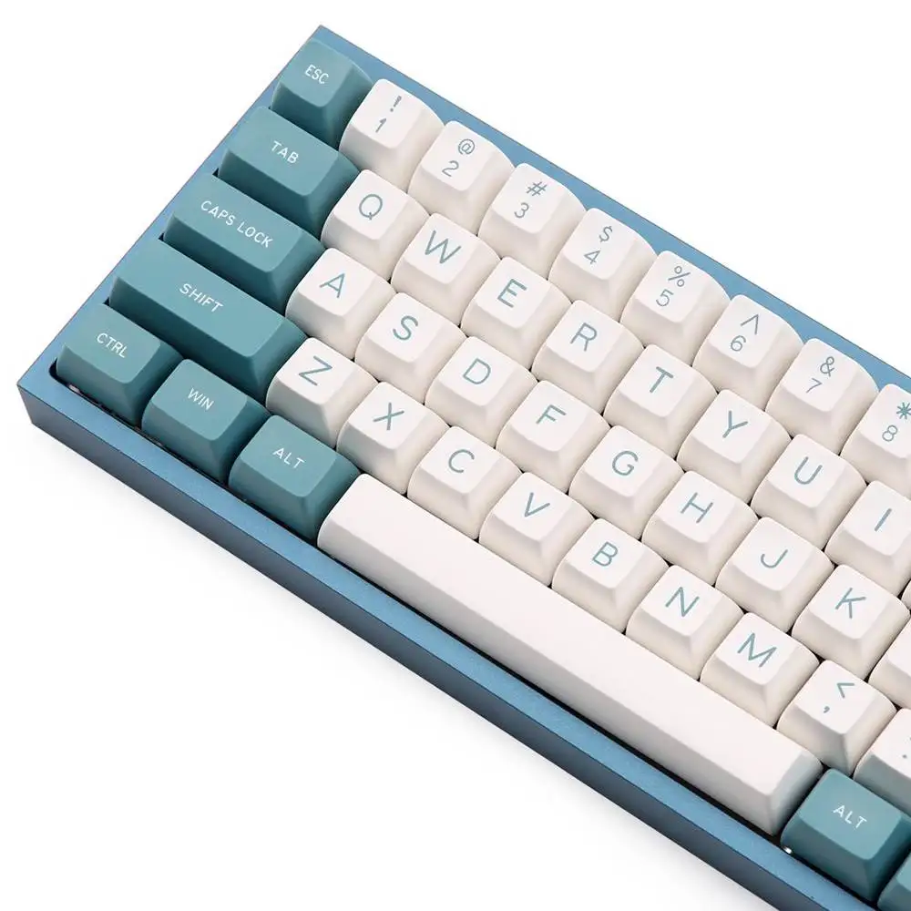  134 Key Cherry Switch Keycaps Green White Color SA Profile ABS Keycaps Set For Anne Pro 2 Mechanica