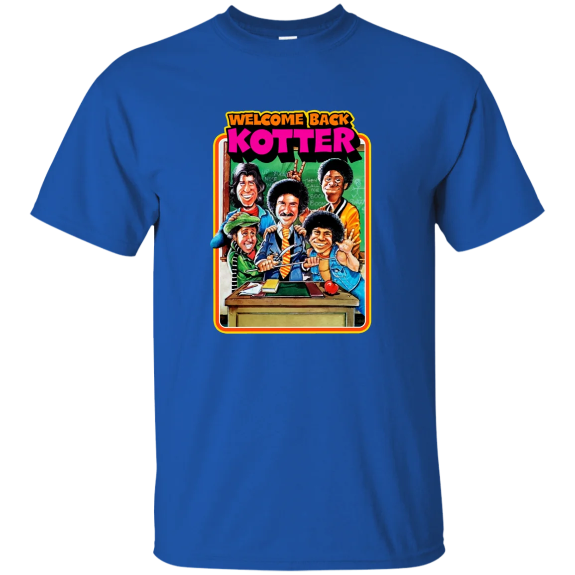 Хлопковая футболка с надписью Welcome Back Kotter-G200