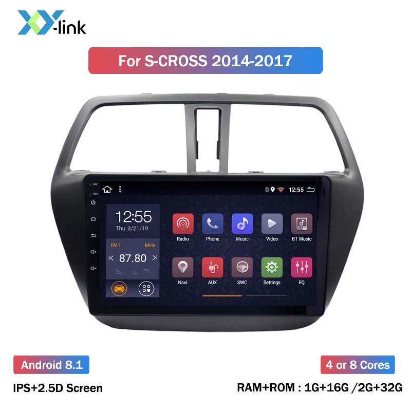Android 8,1 Автомобильный gps Мультимедиа Видео Радио плеер в тире для Suzuki S-cross- лет навигации стерео