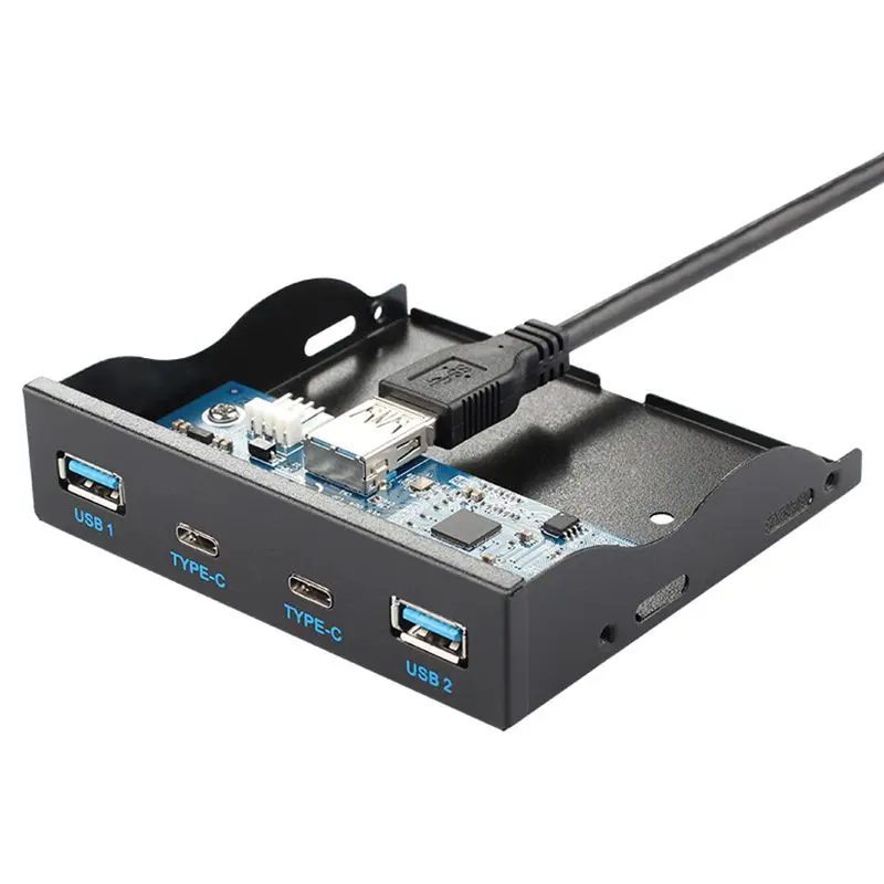 3,5 дюйма расширение флоппи-отсек Передняя панель 2 USB 3,0 с usb type C(Gen 1) концентратор