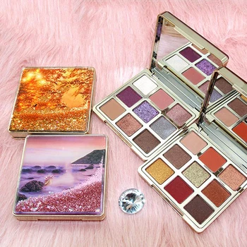 

9 Colors EyeShadow Palette Shimmer Glitter Eye Shadow Palette Shadow Bare for girls Makeup Cosmetics Tool