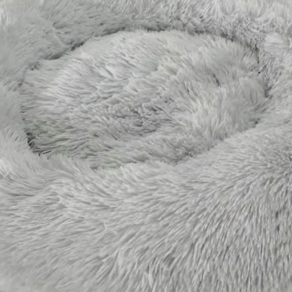 Мягкая моющаяся Лежанка для питомца пончик Cuddler Подушка круглая плотная теплая универсальная домашняя плюшевая зимняя