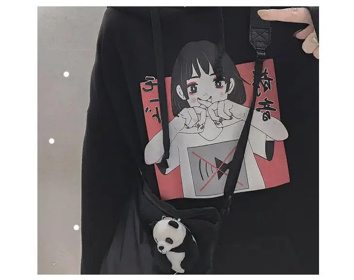 Fashion Sweatshirt Hoodie For Women Clothing Korean Harajuku Streetwear Long Sleeve Hooded Sweatshirts Female Top