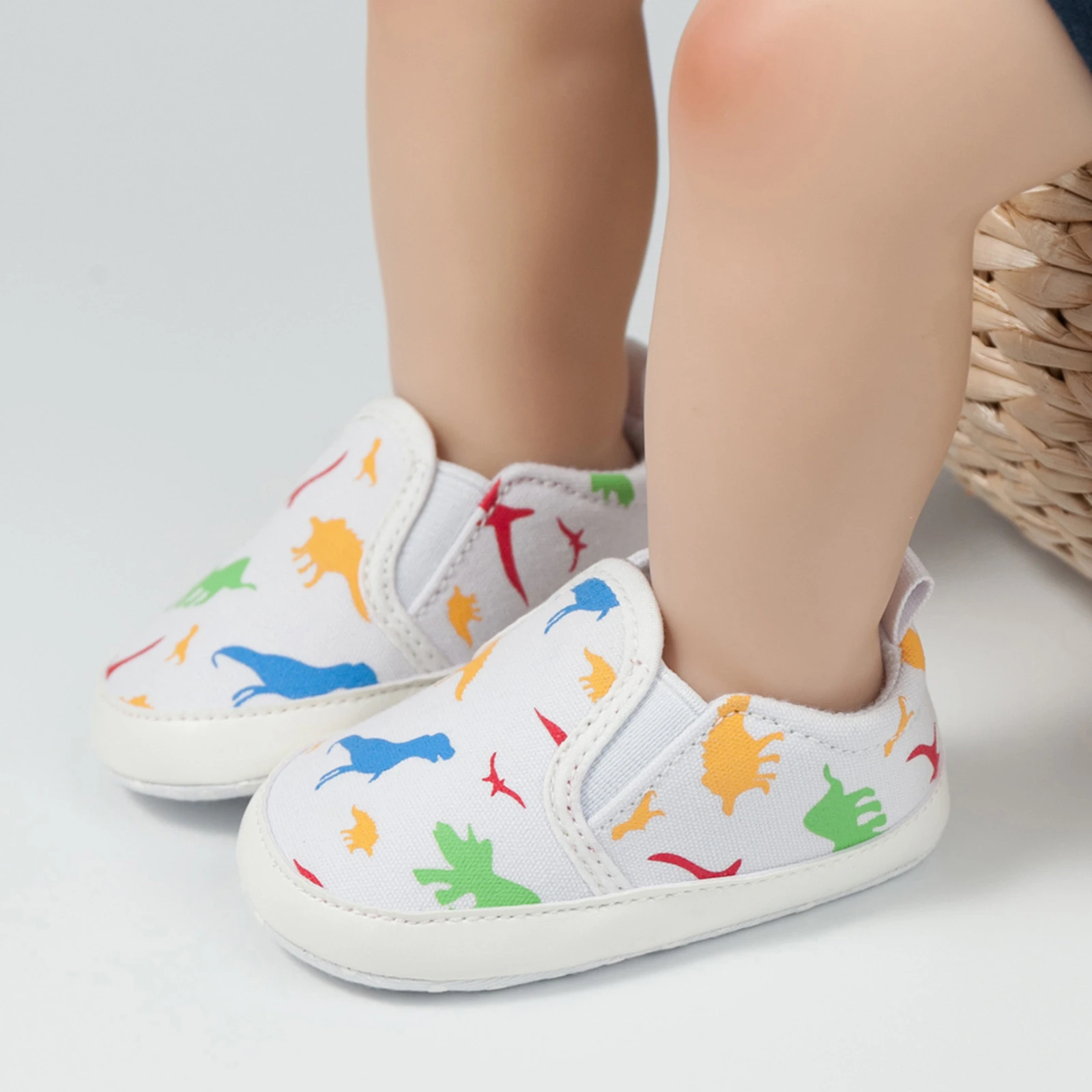 Guardería congelador matrimonio Zapatos de lona para bebé recién nacido, calzado informal con estampado de  dinosaurio, para primeros pasos|Primeros pasos| - AliExpress
