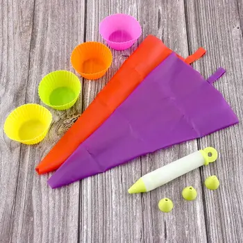 

Cake Decorating Tools Kits Pen + Mold + TPU Bag + Converter Set Cupcake Mould A9LB
