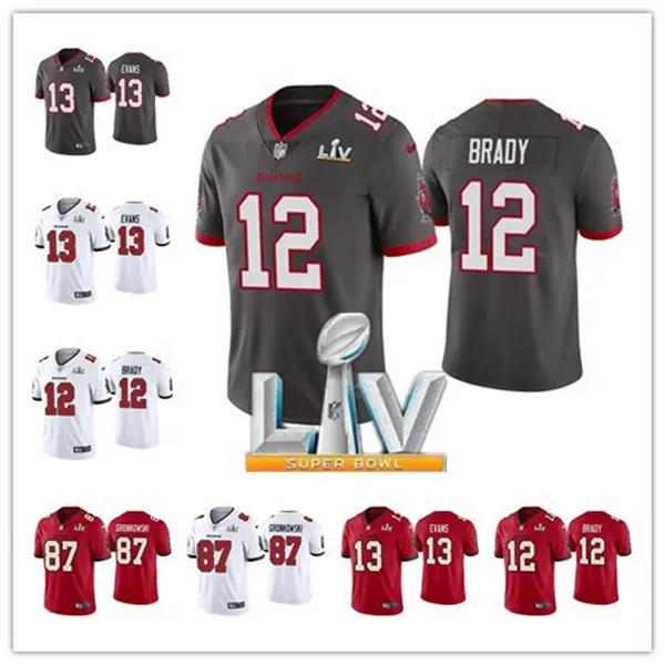 Camiseta personalizada de los bucaneros de la bahía de los Estados Unidos, camiseta de fútbol limitada de Vapor, de color marrón, Tom, informal, Mike, Evans