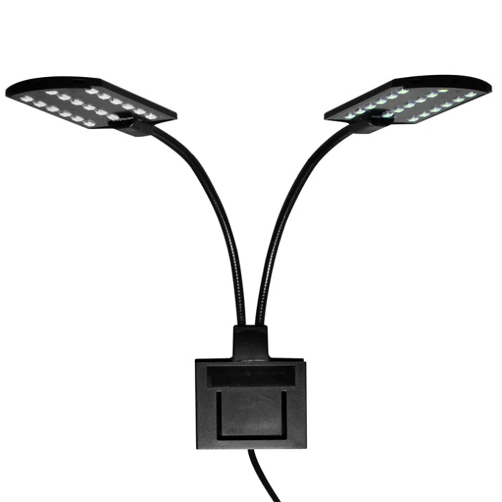 

Aquarium LED Double Head Water Clip Light LED Aquarium High Power Energy Saving Double Head Light