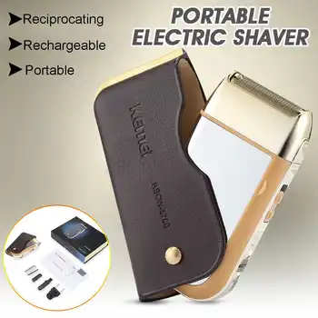

Mini Portable Retro Reciprocating Rechargeable Electric Shaver Hair Beard USB Rechargeable Shaving Machine Barber Trimmer