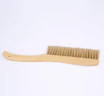 40cm Three rows of imitation bristles with big curved handle brush the bee without hurting the bee with tools D019
