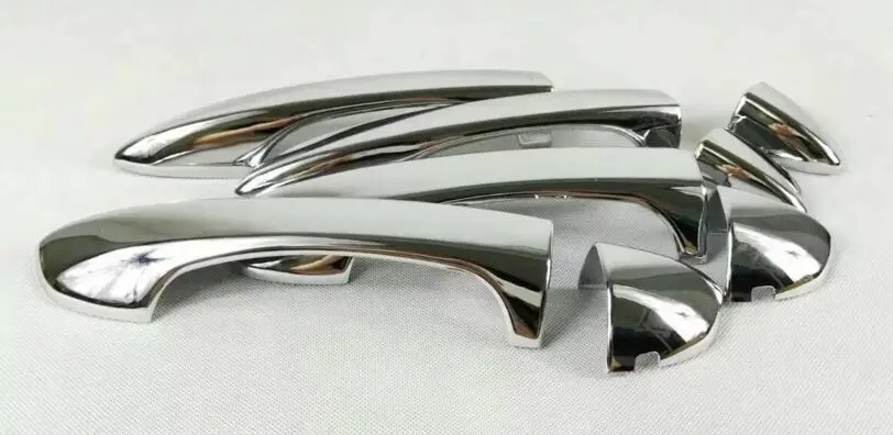 No hole Автомобильная крышка рамка из палочек лампа отделка дверная ручка из АБС 8 шт. для VW Volkswagen Passat B8 седан вариант Alltrack - Цвет: No hole