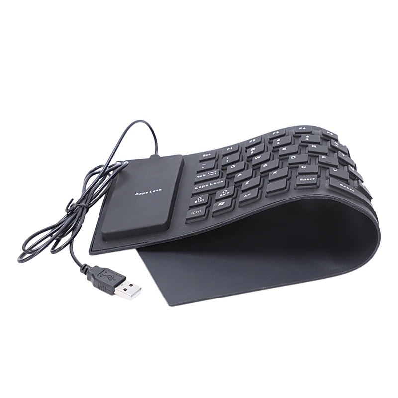 Портативная USB клавиатура русская версия Гибкая Водонепроницаемая Мягкая