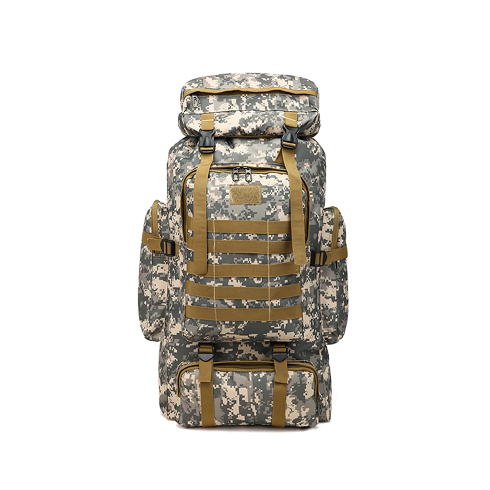 

80L Large Capacity Outdoor Bag Tactical Camouflage Backpack Camping Hiking Bag Water Resistance