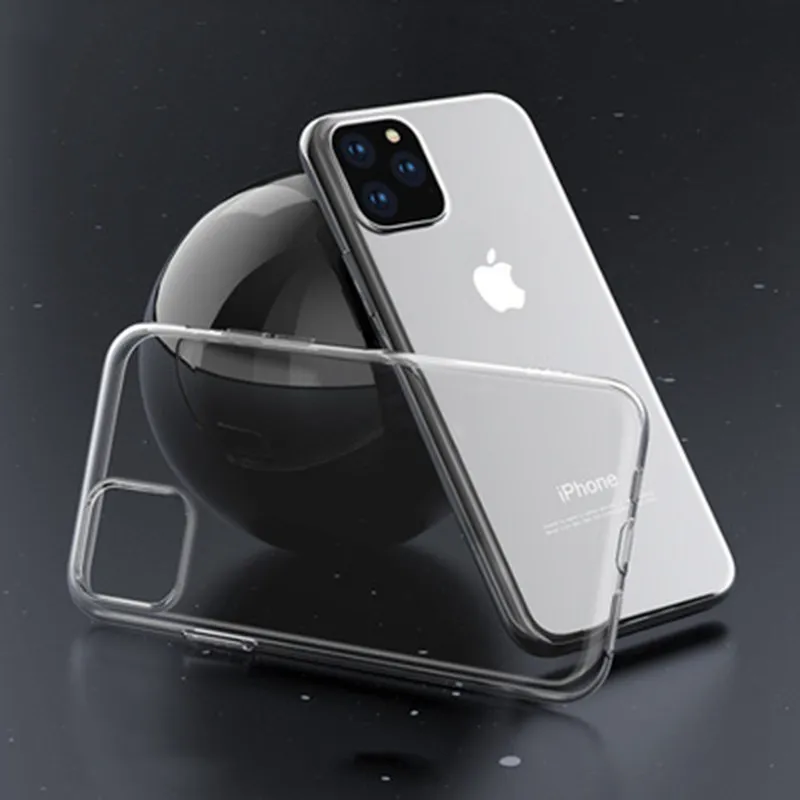 Прозрачный Ультратонкий Мягкий ТПУ силиконовый чехол для iphone 11 Pro Max, защитный чехол для iphone 11