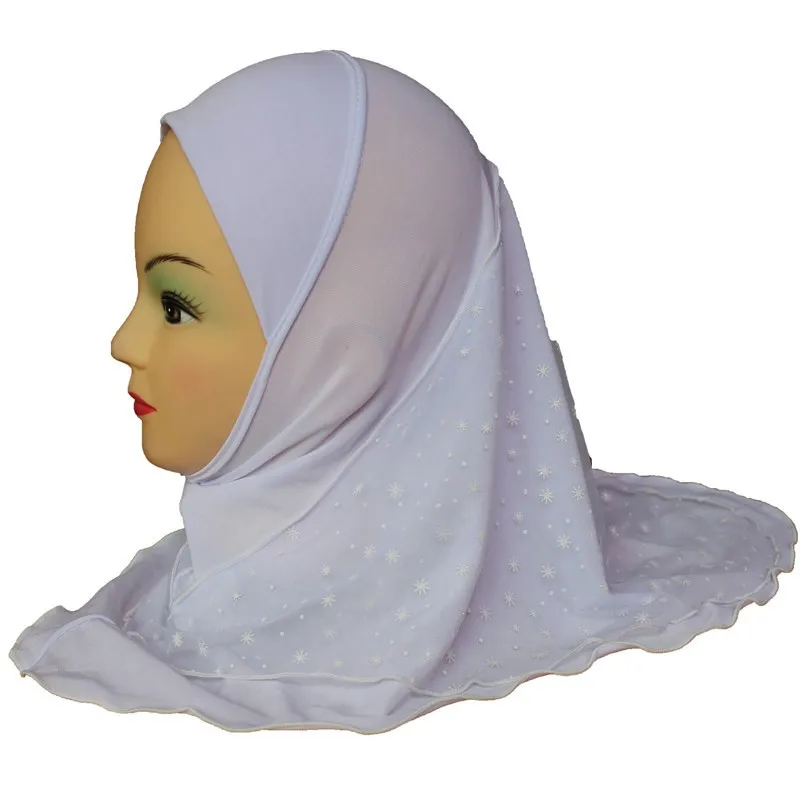 Baby Headdress Muslim Girl Turban Mesh Hat Islamic Wedding Turban Cap Turkey Fashion Baby Headdress