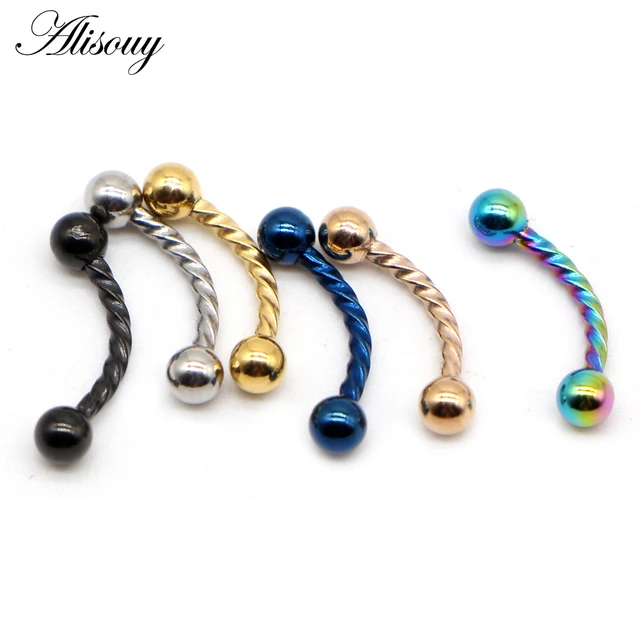 Conjunto De Piercing De Sobrancelha De Titânio, Brinco Industrial De  Cartilagem, Língua, Lábio, Nariz, Septo, Anel, Barra, Mamilo, Joias  Corporais, 1 Peça - Joias Para O Corpo - AliExpress