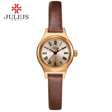 JULIUS Watch For Women JA-964 2017 New Spring Limited Edition Black Brown White Leather Luxury Watch Designer Clock Montre Femme