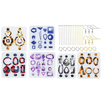 

Resin Molds, Bohemian Drop Dangle Resin Earring Mold/Earring Molds for Resin,DIY Fashion Jewelry Earring Molds for Resin