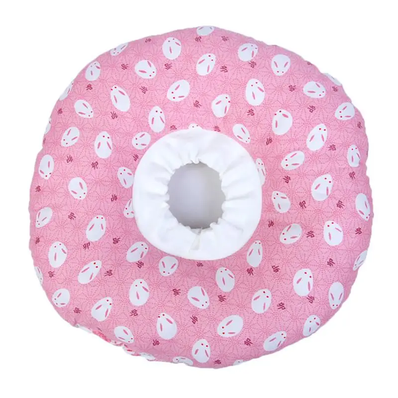 Цвет: желтый Защитный ошейник с принтом для домашних животных, мягкая губка, антикусающий Регулируемый ошейник для кошек, собак, котят, товары для ухода за домашними животными - Цвет: Цвет: желтый